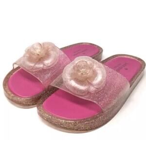 NWOT Kate Spade ♠️ New York, splash paint glitter, slides, size 8